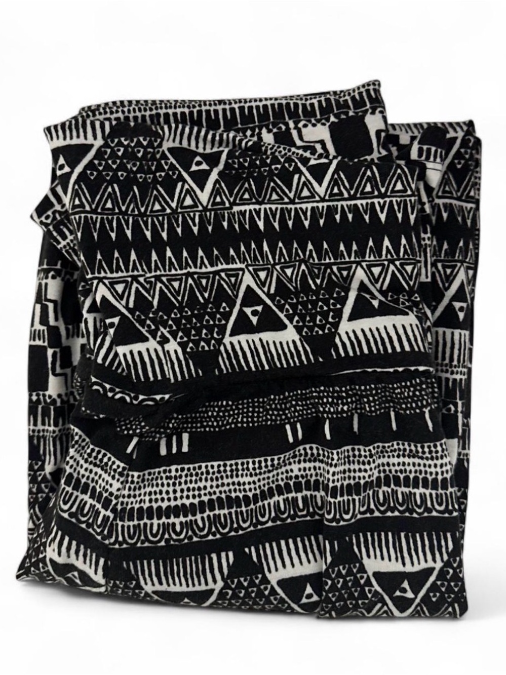 Mossimo Supply Co. Black & White Geometric maxi Skirt